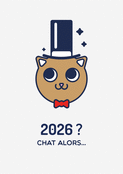 2026 en beauté avec un chat élégant